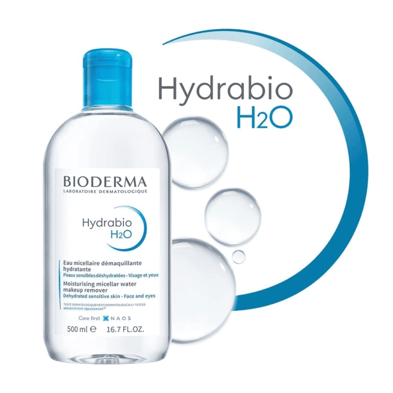مزيل مكياج بماء الميسيلار هيدرابيو H2O المرطب من بيوديرما - 500 مل