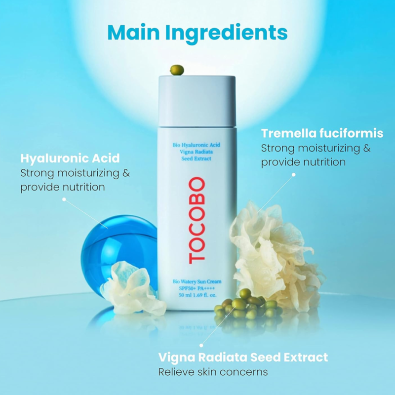 16193911_1708504282_23df43de9033be100a9e71da58e859b3-1500x1500 واقي الشمس المائي الحيوي بعامل حماية من الشمس 50+ (PA++++) من توكوبو - 50 مل