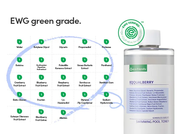 EQQUALBERRY - تونر حمام السباحة - 400 مل