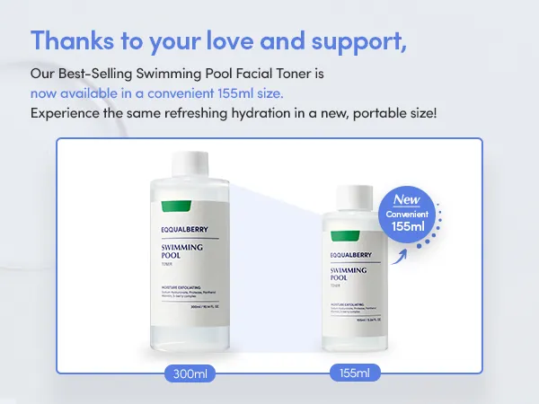 EQQUALBERRY - تونر حمام السباحة - 155 مل