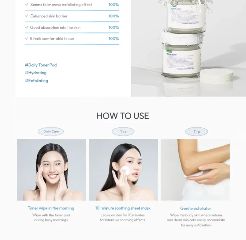 L_g0215986739_002 EQQUALBERRY - وسادات التونر بنكهة حمام السباحة - 70 وسادة