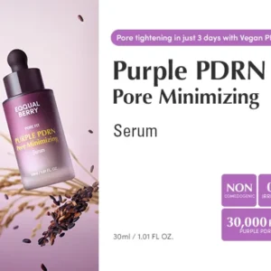 EQQUALBERRY - سيروم PDNR البنفسجي لتقليل المسام - 30 مل