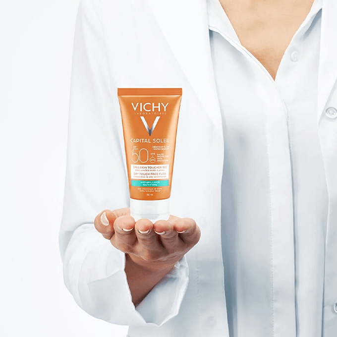 كريم واقي من الشمس كابيتال سوليل بعامل حماية +50 بلمسة نهائية دون لمعان من فيتشي - 50مل