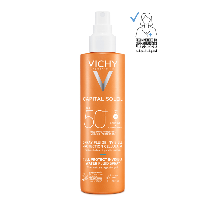 بخاخ واقي شمس كابيتال سولي بعامل حماية اس بي اف 50 من فيتشي - 200مل