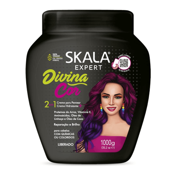 كريم معالج للشعر إكسبرت ديفاين كولور 2 في 1 من سكالا - 1000 جم
