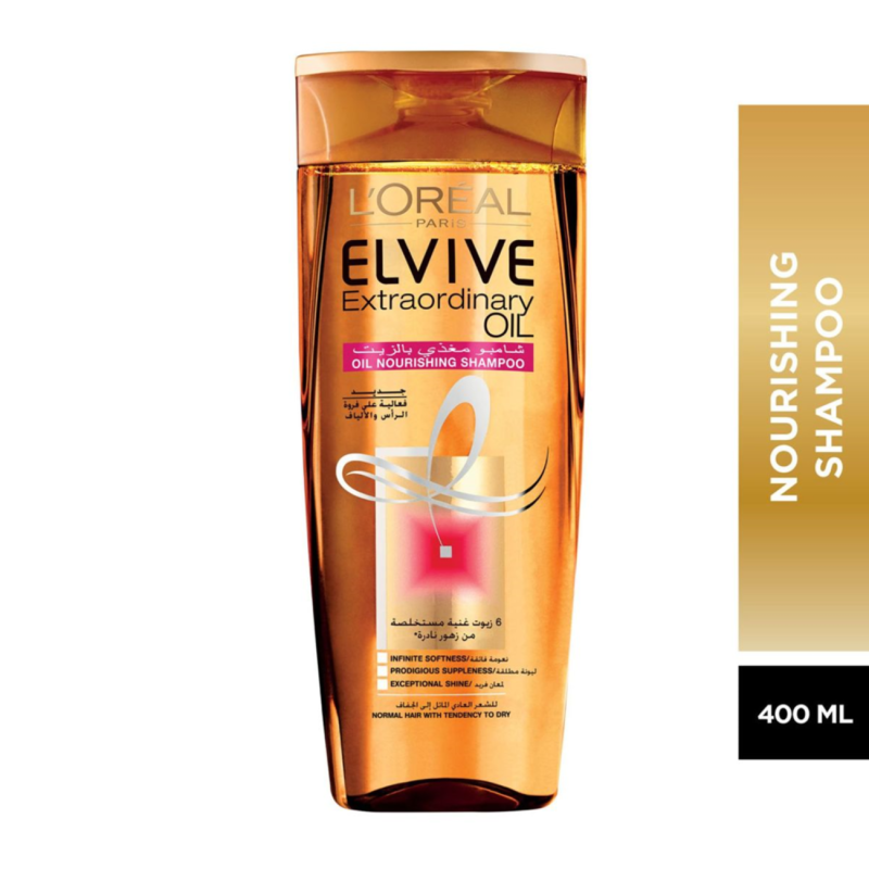 شامبو ايلفيف مغذي بالزيت من لوريال باريس - 400 مل