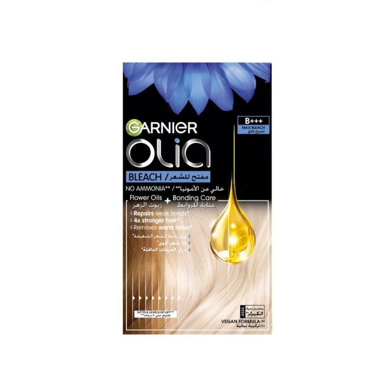 غارنييه مجموعة أوليا بي ++ ماكس بدون امونيا مبيض الكل في واحد والعناية بالترابط - 75جم