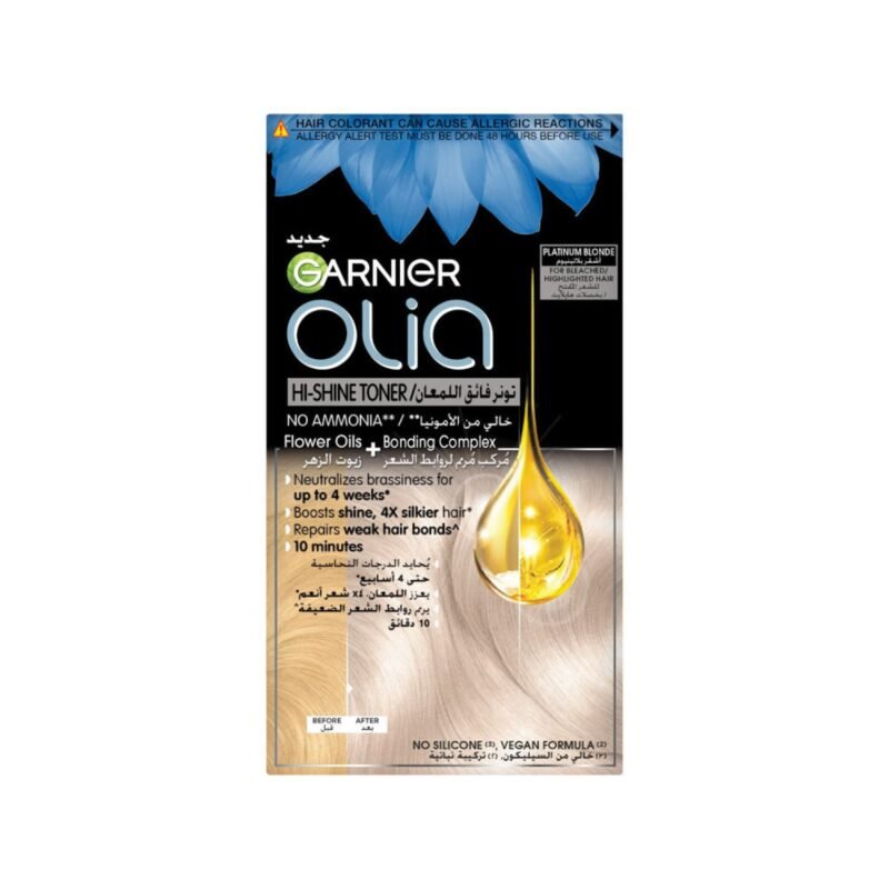 غارنييه تونر للشعر المصبوغ أوليا هاي-شاين - أشقر بلاتيني