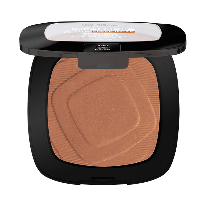 بودرة تسمير برونزر انفاليبل بتغطية 24 ساعة من لوريال باريس - 350 ميديم