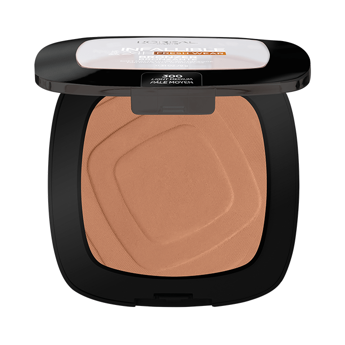 بودرة تسمير برونزر انفاليبل بتغطية 24 ساعة من لوريال باريس - 300 لايت ميديم