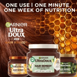 غارنييه ماسك مرطب ومعالج للشعر الترا دوكس بحليب اللوز - 340مل