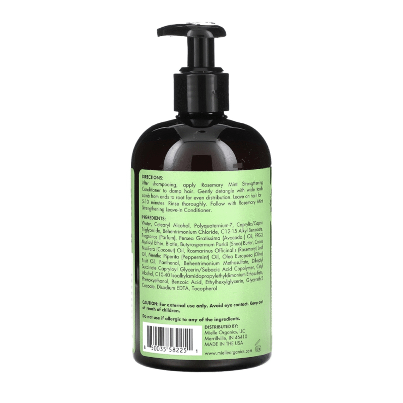 بلسم مقوي للشعر بإكليل الجبل والنعناع من ميلي اورجانيكس - 355مل