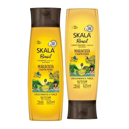 مجموعة شامبو وبلسم بالباشن فروت وزيت الباتاوا من سكالا - 325 مل