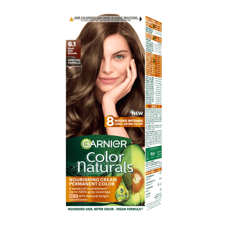 غارنييه صبغة كولور ناتشرلز كريم - اشقر غامق رمادي