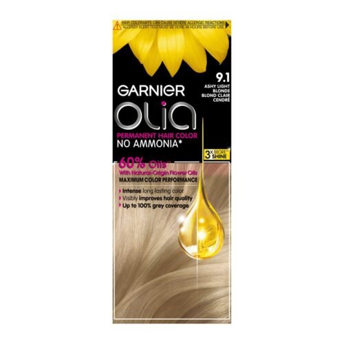 غارنييه صبغة الشعر اوليا دائمة وخالية من الامونيا - أشقر فاتح رمادي