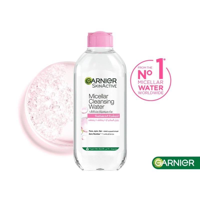 غارنييه ماء ميسيلار سكين اكتف لتنظيف البشرة - 400مل