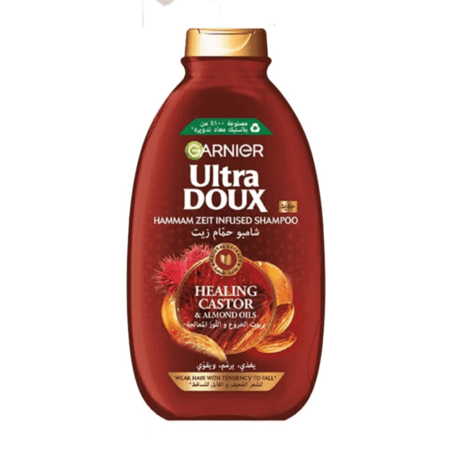 39q غارنييه شامبو الترا دو حمام زيت بزيت الخروع واللوز المعالج - 400مل