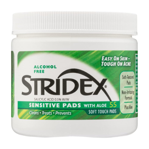 قطن بخلاصة الصبار للبشرة الحساسة من ستريديكس - 55 قطعة