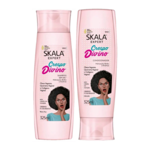 مجموعة شامبو وبلسم اكسبرت كريسبو ديفاينو للشعر الكيرلي من سكالا - 325 مل