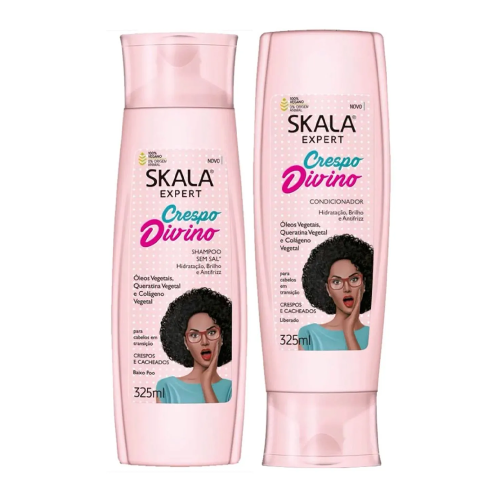 مجموعة شامبو وبلسم اكسبرت كريسبو ديفاينو للشعر الكيرلي من سكالا - 325 مل