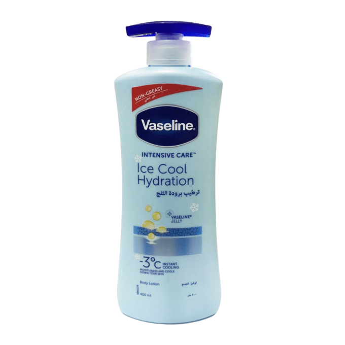 52117797_VaselineIntensiveCareBodyLotionIceCoolHydration-400ml-680x680 فازلين لوشن جسم ترطيب برودة الثلج - 400مل