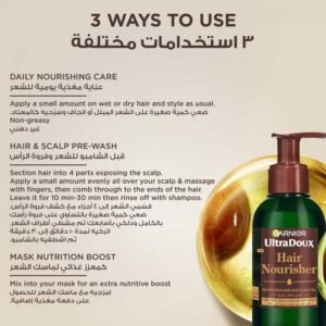 54 غارنييه زيت الأفوكادو النقي الترا دو لتغذية الشعر وفروة الرأس - 120مل