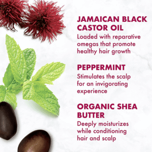 شامبو زيت الخروع الأسود الجامايكي لتقوية وتعزيز نمو الشعر من شيا مويستشر - 384مل