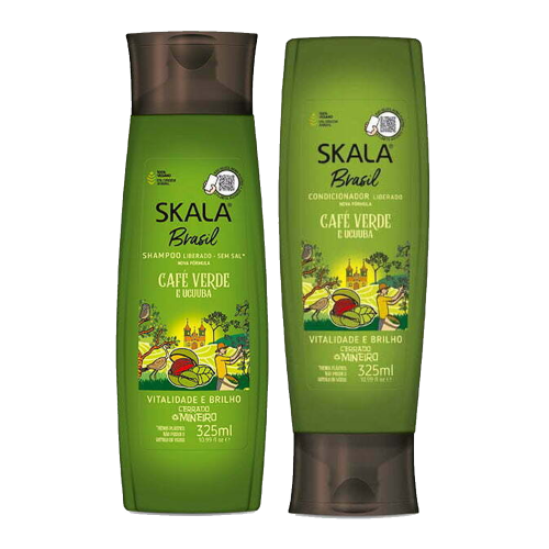 مجموعة شامبو وبلسم بالقهوة الخضراء البرازيلية من سكالا - 325 مل