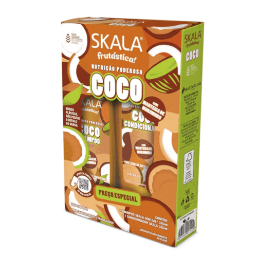 مجموعة شامبو وبلسم بزيت جوز الهند من سكالا - 325 مل