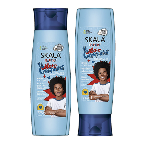 مجموعة شامبو وبلسم مور كرايمبيس اكسبرت للشعر الكيرلي للأطفال من سكالا - 325 مل