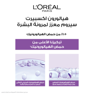 سيروم هيالورون إكسبرت لإعادة مرونة البشرة بحمض الهيالورونيك من لوريال باريس - 15مل