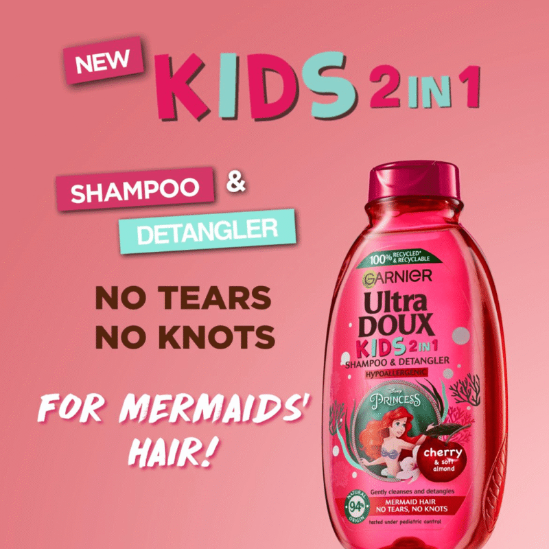 غارنييه شامبو وبلسم الترا دو 2 في 1 للأطفال - 400مل