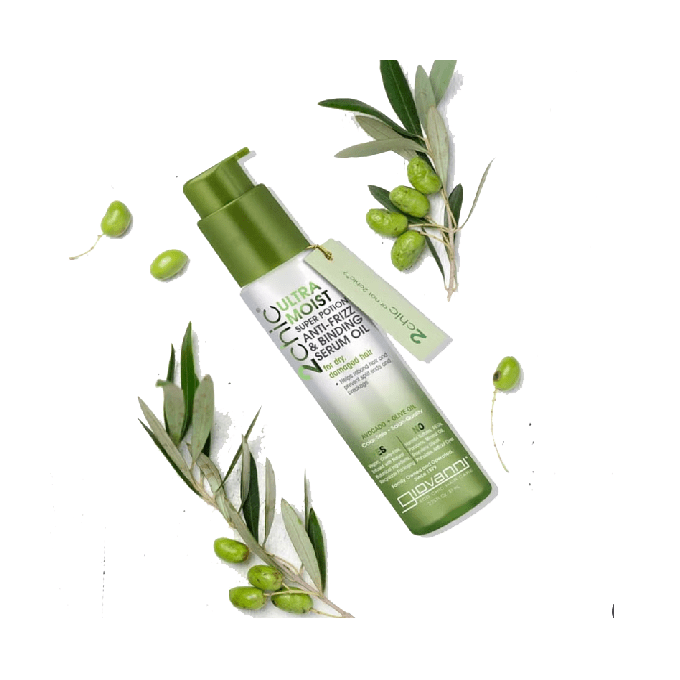 سيروم زيت 2 تشيك فائق الترطيب ضد التجعد والتشابك للشعر الجاف والمتضرر من جيوفاني - 81مل