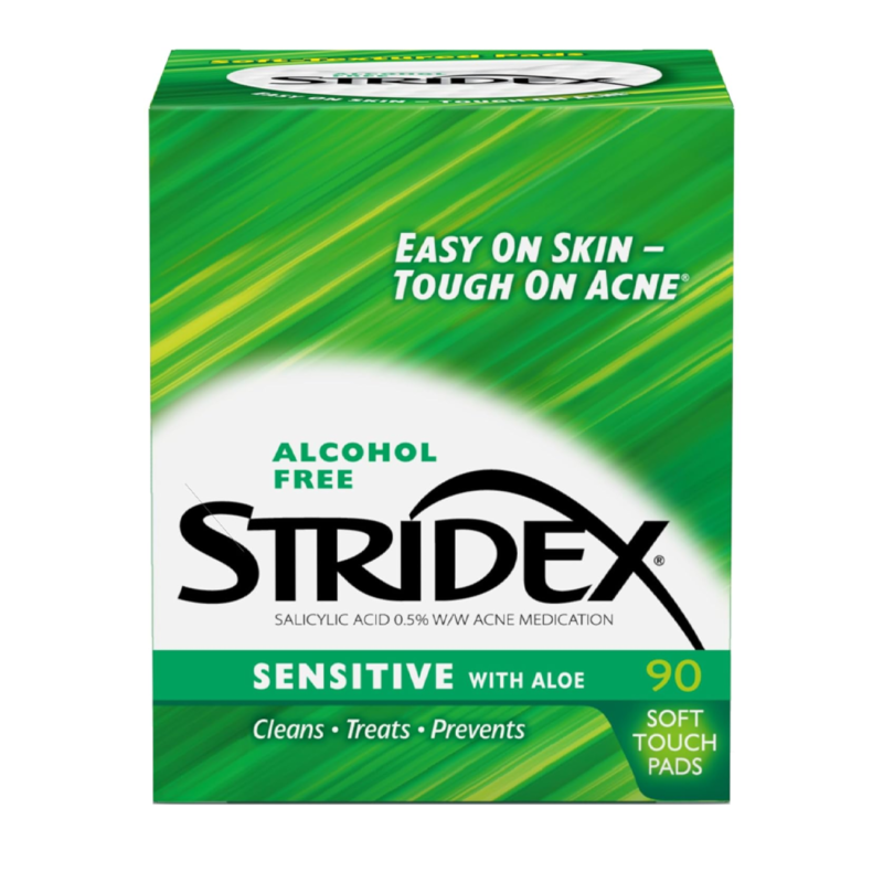 قطن بخلاصة الصبار للبشرة الحساسة من ستريديكس - 90 قطعة