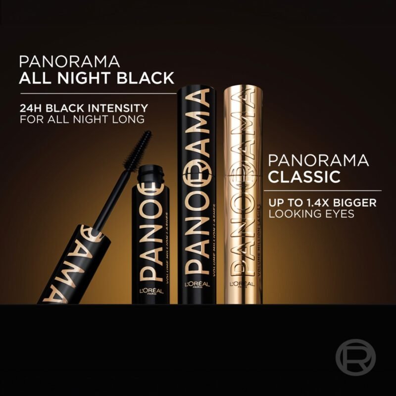 لوريال باريس ماسكرا فوليوم مليون بانوراما اول نايت بلاك - أسود