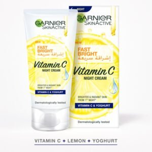 غارنييه كريم الليل سكين اكتيف للتفتيح السريع بالفيتامين سي - 50مل