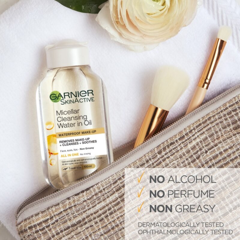 غارنييه ماء ميسيلار منظف غني بالزيت لإزالة المكياج - 100مل