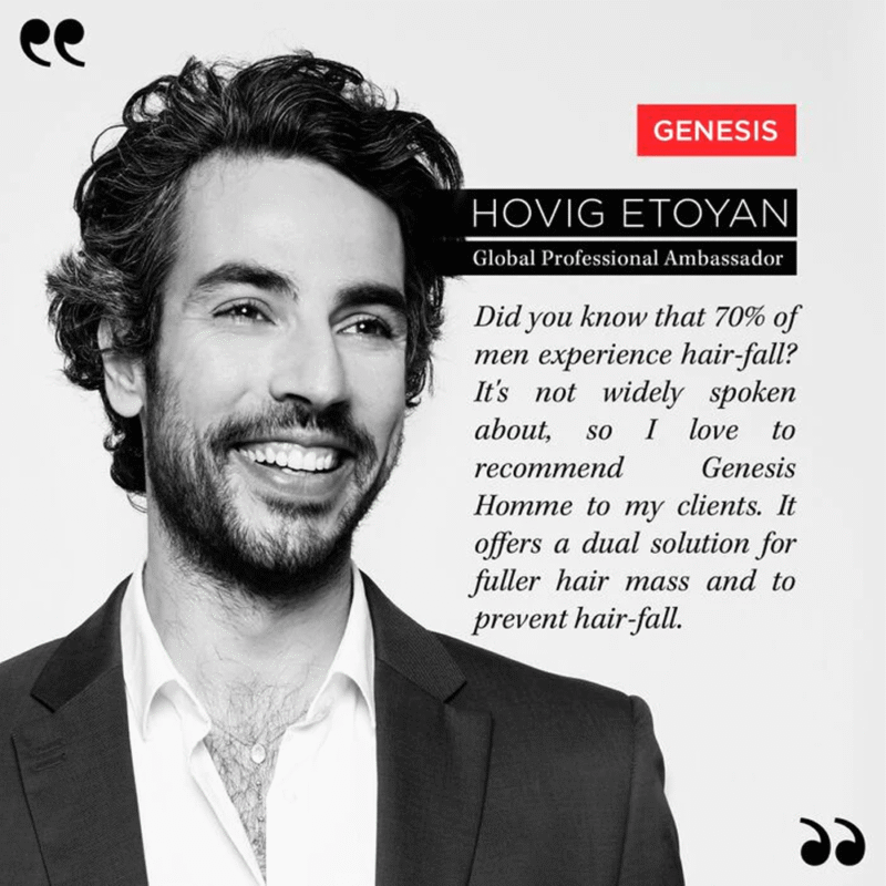 شامبو منقي جينيسيس للشعر الضعيف للرجال من كيراستاس - 250 مل