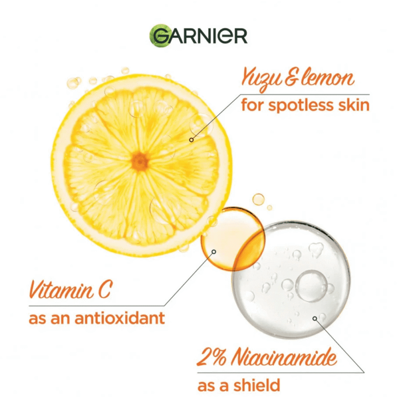 غارنييه سيروم للوجه سكين اكتيف إشراقة سريعة فيتامين سي - 30مل