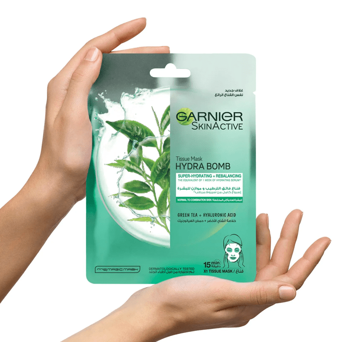 غارنييه قناع الوجه هيدرا بومب - الشاي الأخضر