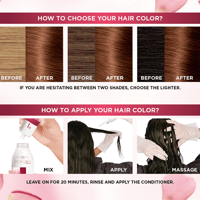 صبغة شعر اكسيلنس كريم من لوريال باريس - بني عسلي