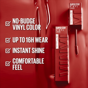 ميبلين سوبر ستاي فينيل انك احمر شفاه سائل