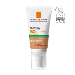 لاروش بوزيه كريم جل واقي شمس ملون انثيليوس للبشرة الدهنية بعامل حماية +50 - 50 مل